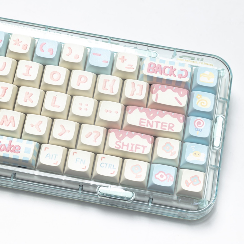 127 Phím Sweet Cake Keycaps XDA Profile dễ thương Bánh Ngọt PBT Dye Sub Bàn Phím Cơ Keycap