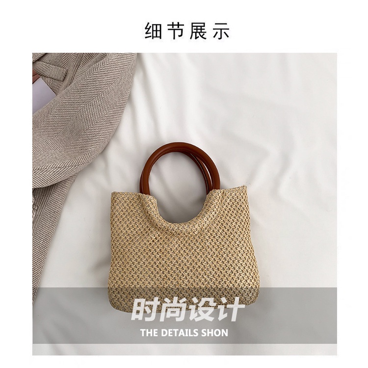 Túi Xách Đan Cói Cỡ Lớn Thời Trang 2023 Cho Nữ