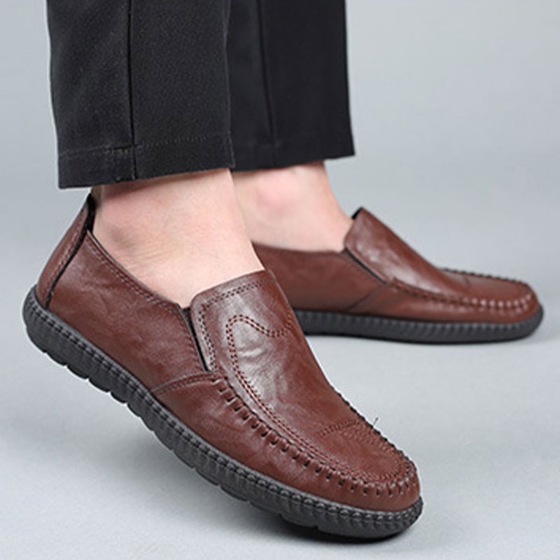 Giày lười da LAVINA CARPIO thiết kế thoáng khí thời trang cho nam
