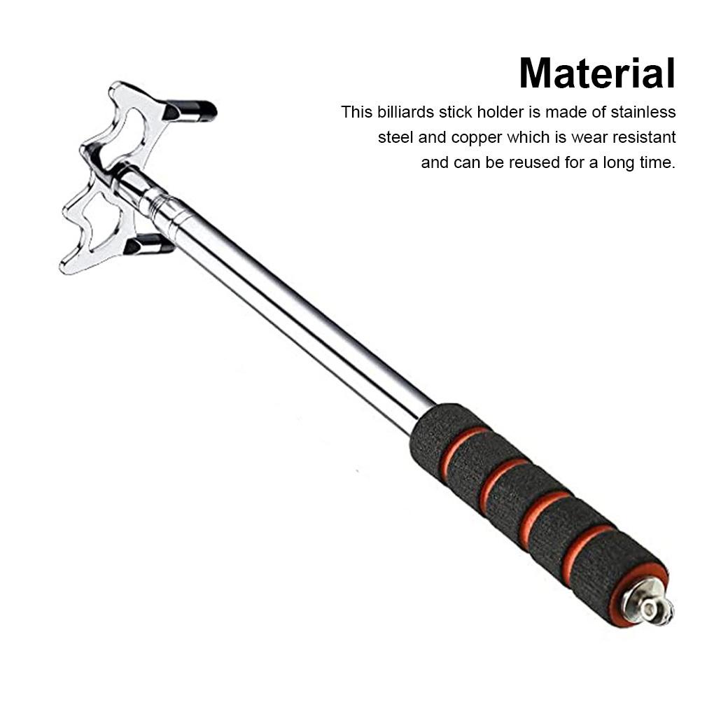 Giá Đỡ Gậy Đánh Bida 1 / 2 Bằng Thép Không Gỉ Có Thể Thu Gọn Tiện Dụng