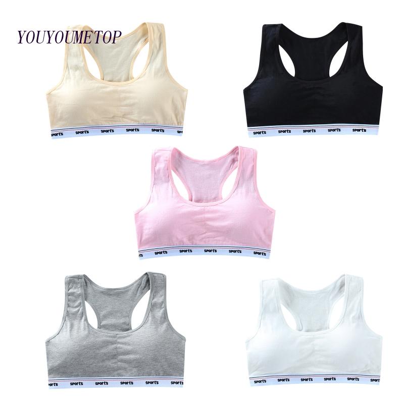 Áo Ngực Dây Bản Rộng Thoáng Khí Cho Nữ Tuổi Teen YOUYO