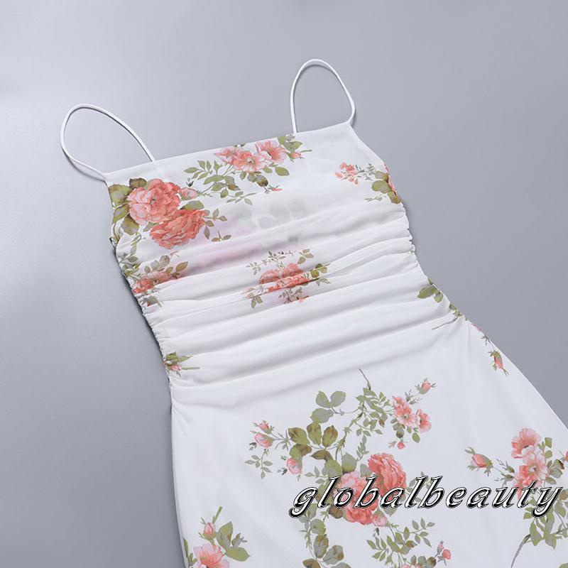 Đầm Body Không Tay Họa Tiết Hoa Thời Trang Mùa Hè Cho Nữ