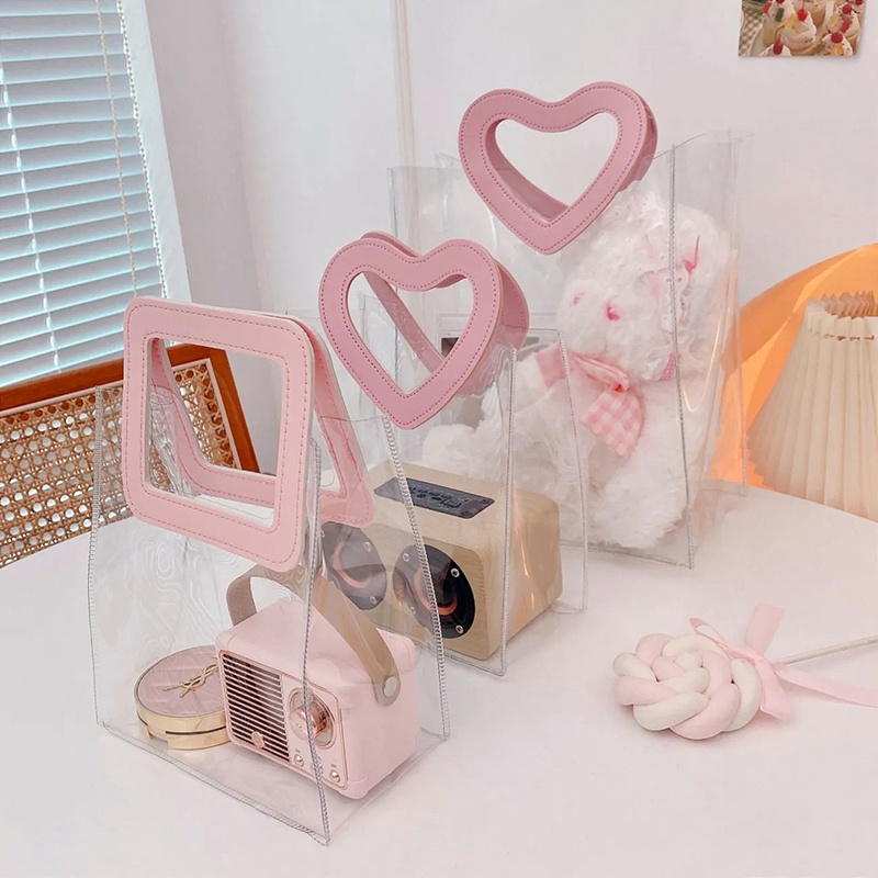 Túi Xách Tay Trong Suốt Thiết Kế Đơn Giản Sáng Tạo