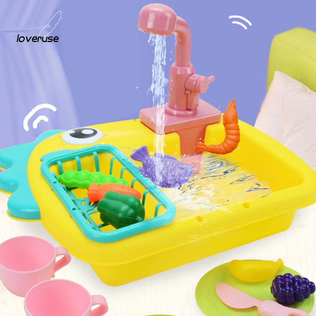 1 Bộ Đồ Chơi Rửa Chén Bằng Điện Cho Bé