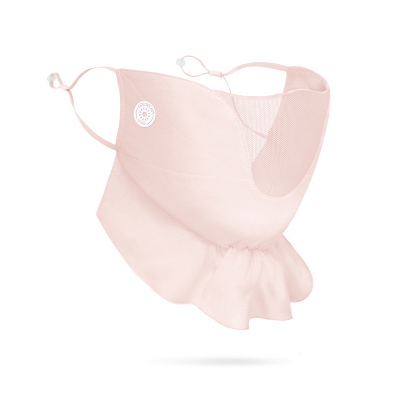 Khẩu Trang Chống Nắng Bảo Vệ Mặt Và Mũi Bằng Lụa Lạnh Mỏng Thoáng Khí Dành Cho Bạn Nữ Chơi Golf Ngoài Trời