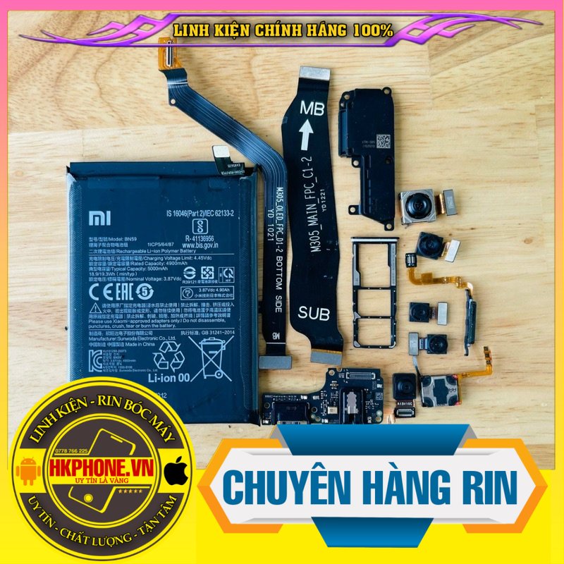 Linh Kiện Xiaomi Redmi Note 10 4G / Camera Trước,Camera sau,Main sạc,cáp nối main,loa ngoài,vân tay,pin rin bóc máy
