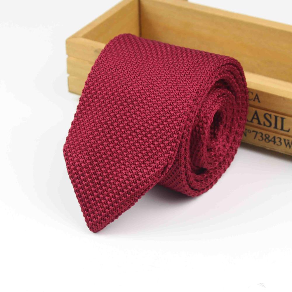 Cà Vạt Dệt Kim Màu Trơn 7cm Thời Trang Cho Nam