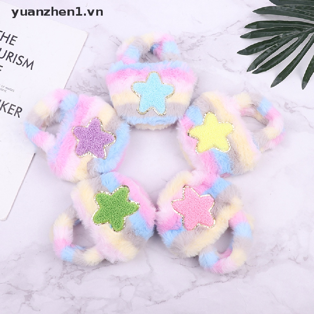 Ví Đựng Tiền Xu / Tai Nghe Mini Bằng Lông Nhung Dễ Thương Xinh Xắn