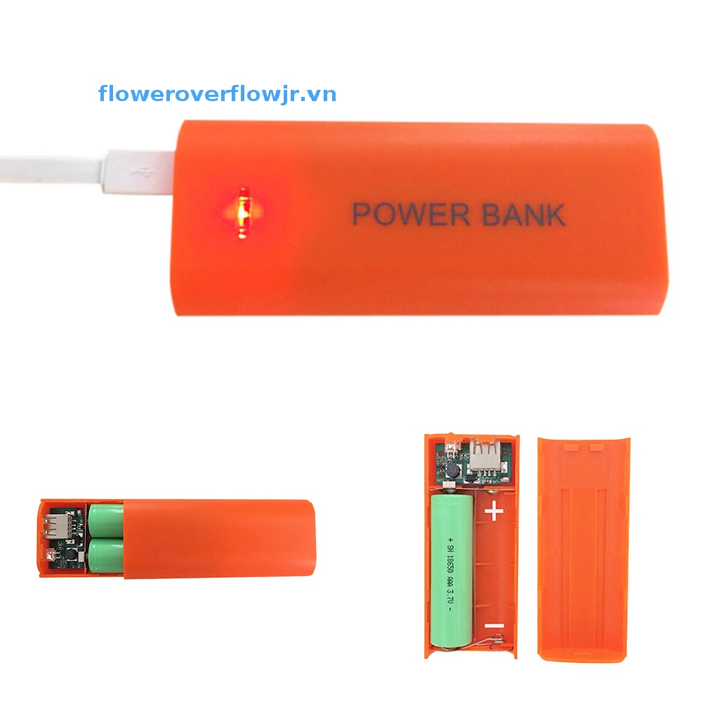 Hộp Sạc FJR 5V 5600mAh 2X 18650 USB Chất Lượng Cao