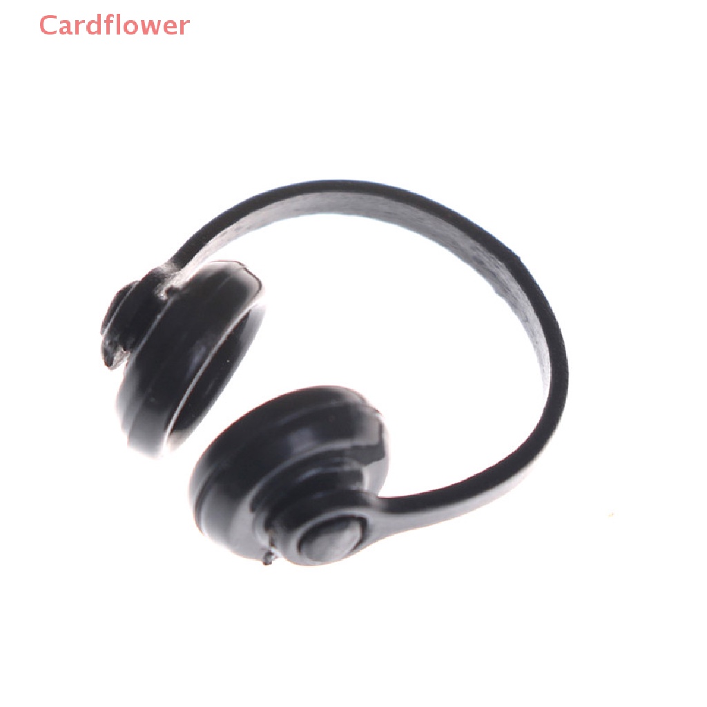 Tai Nghe Màu Đen Phụ Kiện Nhà Búp Bê 1 / 12 Mới