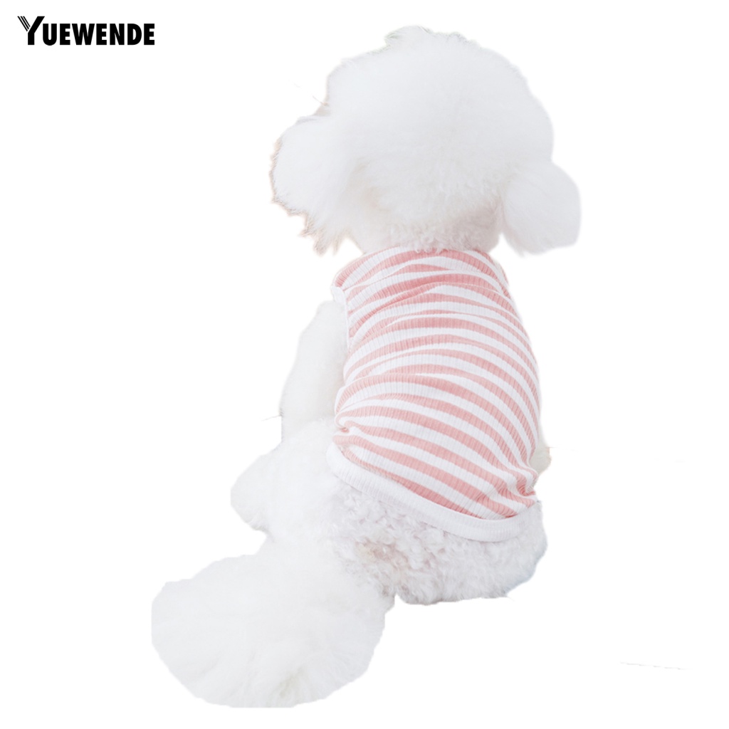 Áo Không Tay Họa Tiết Sọc Thời Trang Mùa Hè Dành Cho Thú Cưng