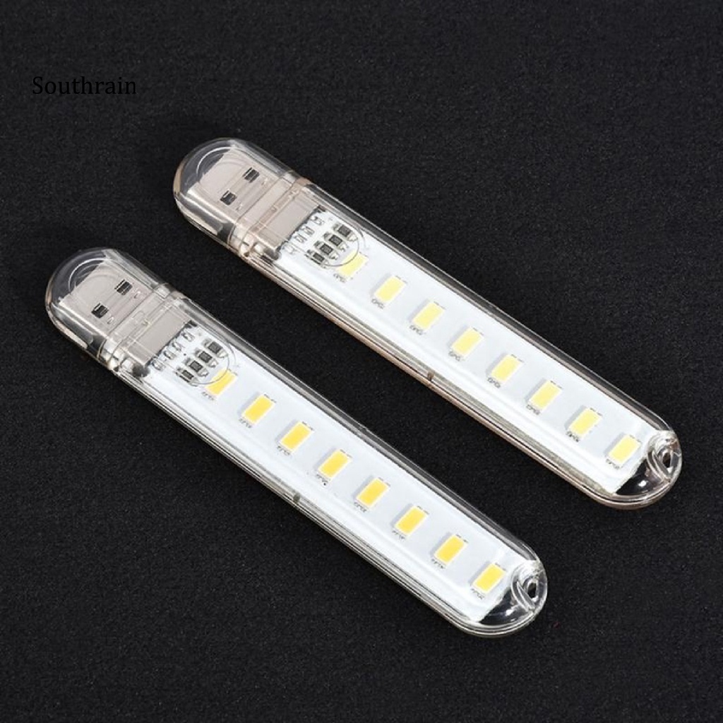Đèn LED 8 Bóng Mini Di Động Kèm Sạc USB Tiện Dụng Mang Theo Du Lịch Dã Ngoại