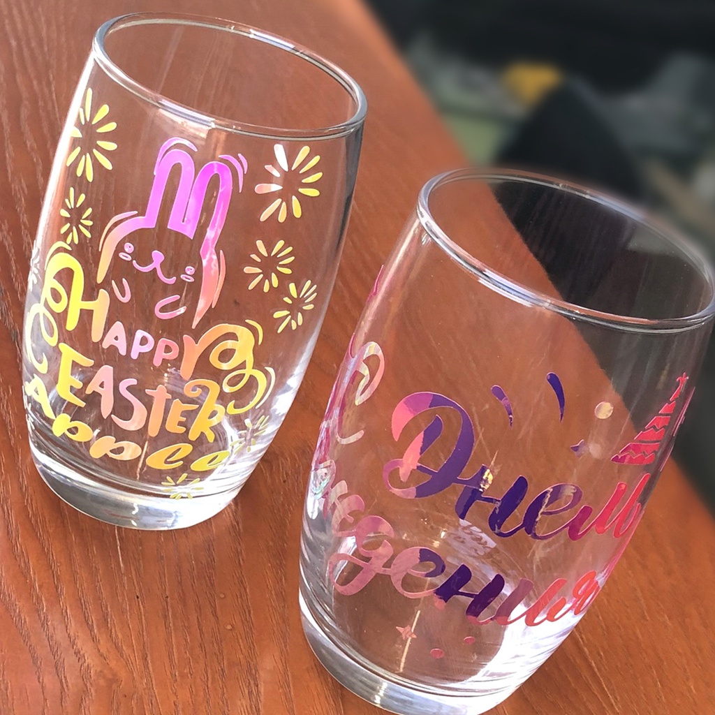 Set 2 Tấm Phim Vinyl Dán Thủ Công 30.5x30.5cm / 12x12In 7 Màu Hỗn Hợp Kèm 2 Tấm Phim Chuyển Đổi Tương Thích Với Cricut Silhouette Cameo Tự Làm