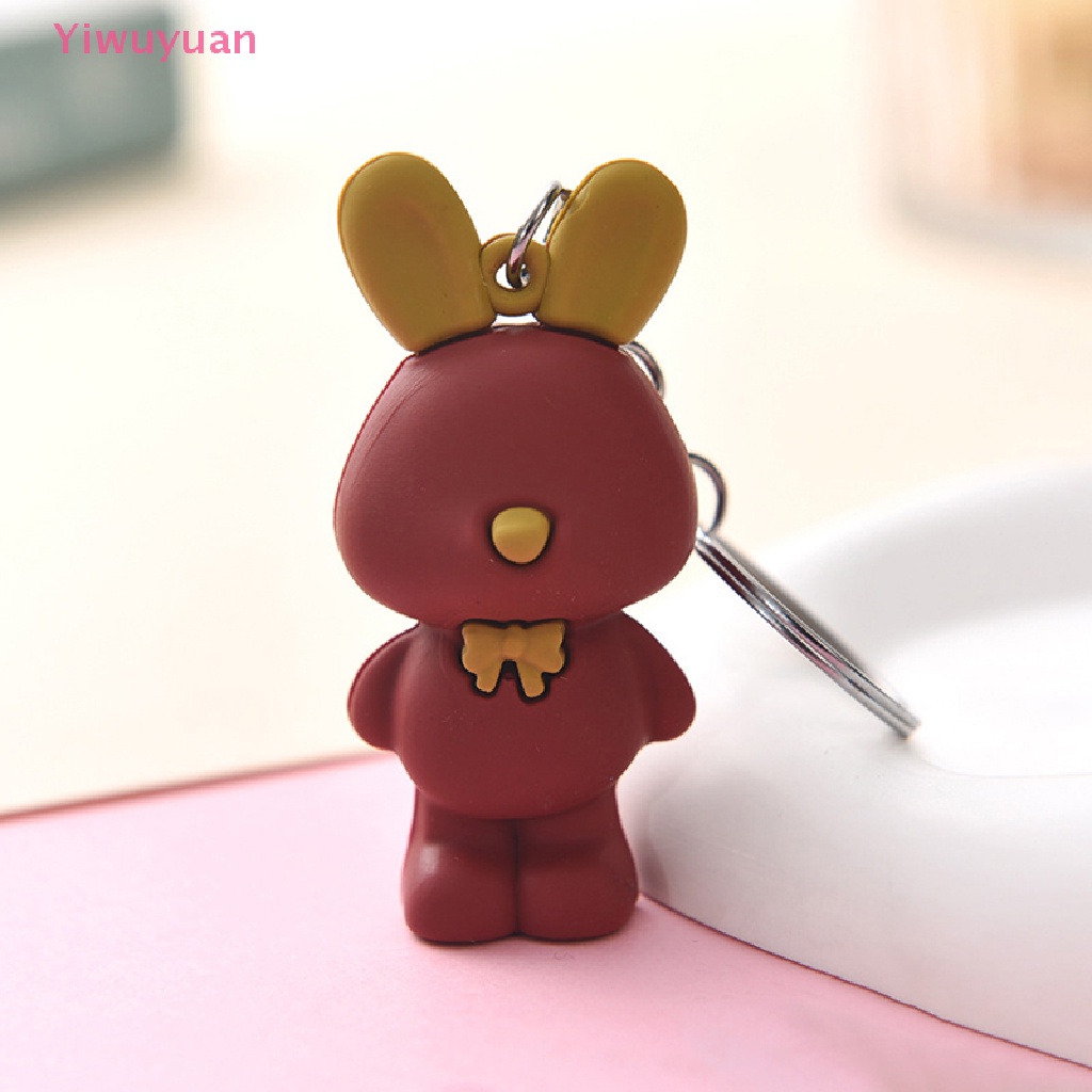 < Yiwuyuan > Móc Chìa Khóa Xe Hơi Hình Gấu Trúc Dễ Thương Cá Tính Phù Hợp Với Moto Mới