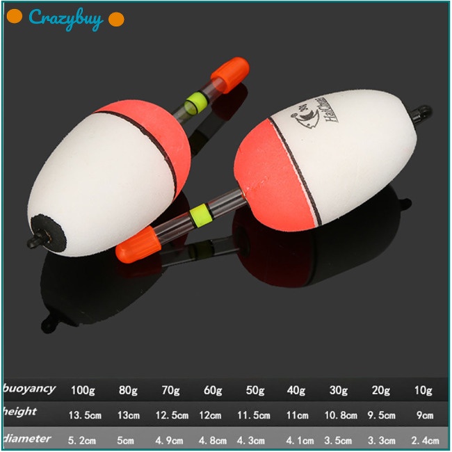 Cr Phao Câu Cá Dạ Quang Nhiều Kích Cỡ 10-100g