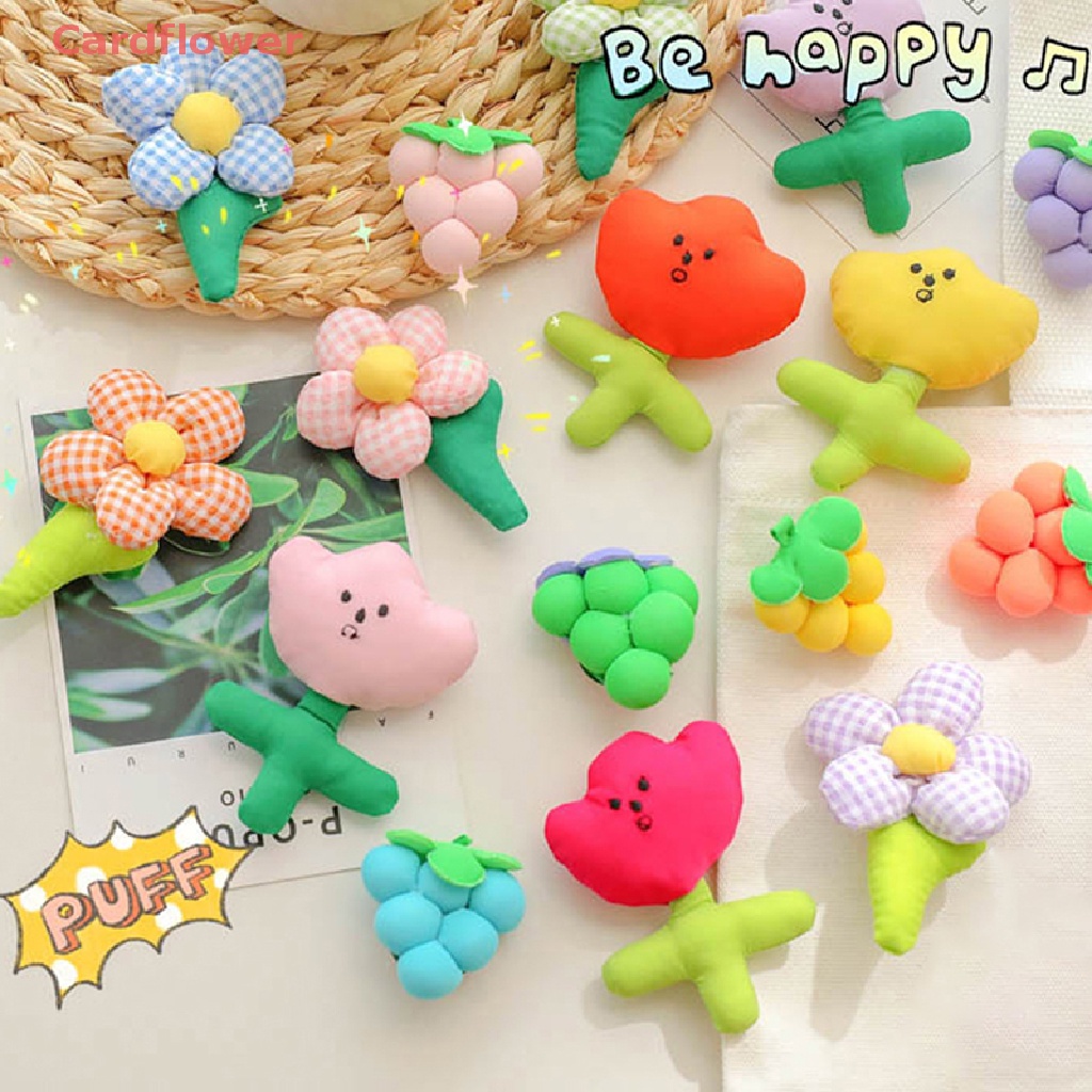 &lt; Cardflower &gt; Trâm Cài Áo Họa Tiết Hoa Năm Lá Hoạt Hình Thủ Công Trang Trí Mũ Khăn Choàng Túi Xách Trang Phục