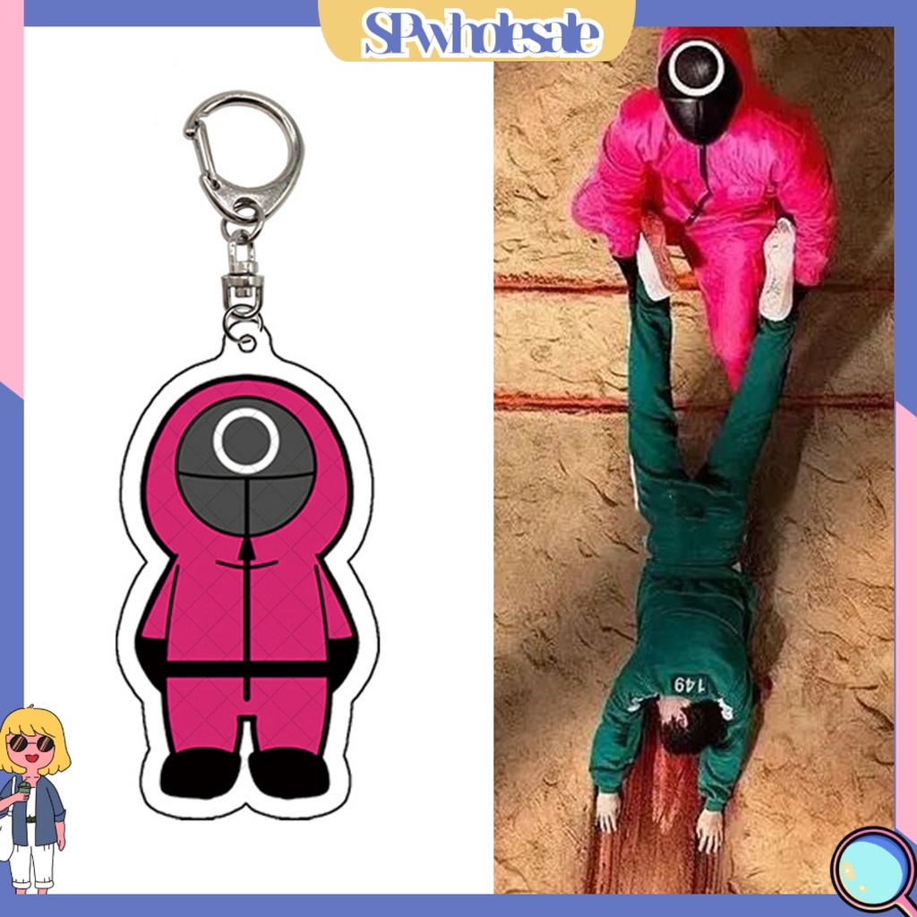 <SPwholesale> Móc Chìa Khóa Hình Mực Chơi Game Bằng Acrylic Đa Năng