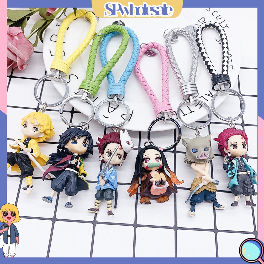 <SPwholesale> Móc Khóa Điện Thoại Hình Hoạt Hình Demon Slayer