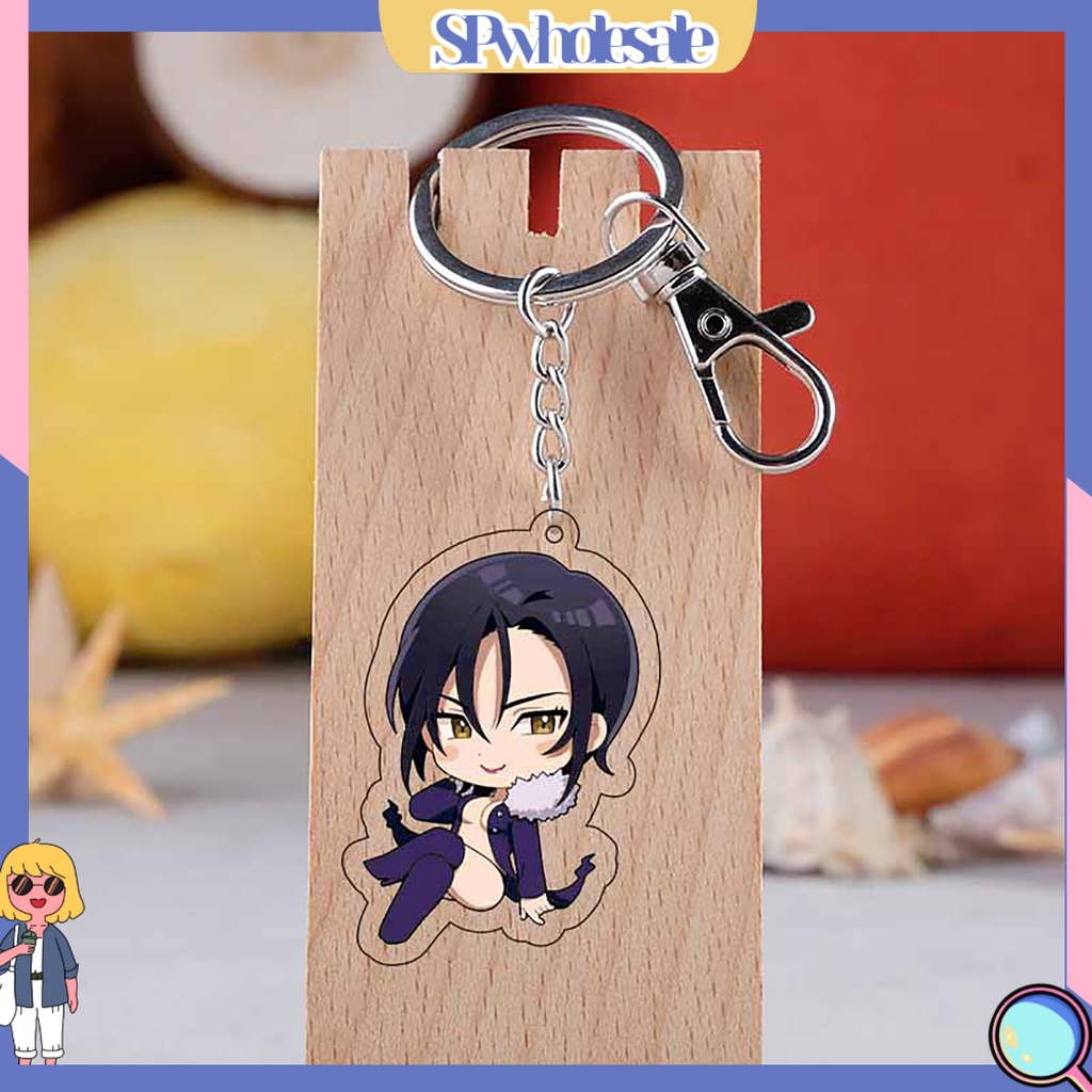 <SPwholesale> Móc Khóa Acrylic Hai Mặt Họa Tiết Anime Thu Nhỏ Dành Cho Trẻ Em