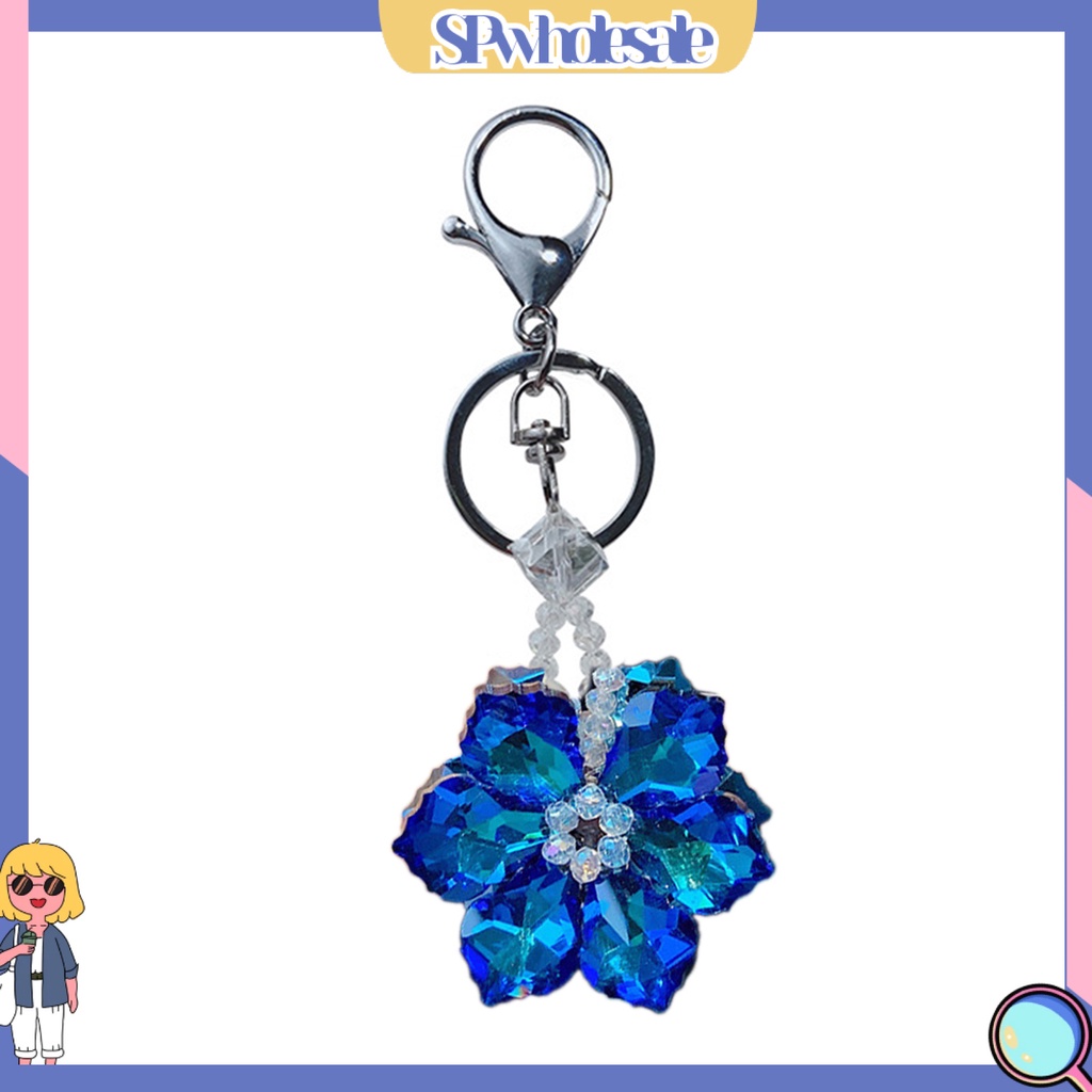 <SPwholesale> Giá Đỡ Chìa Khóa Hình Bông Tuyết Pha Lê Ba Chiều Trang Trí Xe Hơi Thân Thiện Với Môi Trường