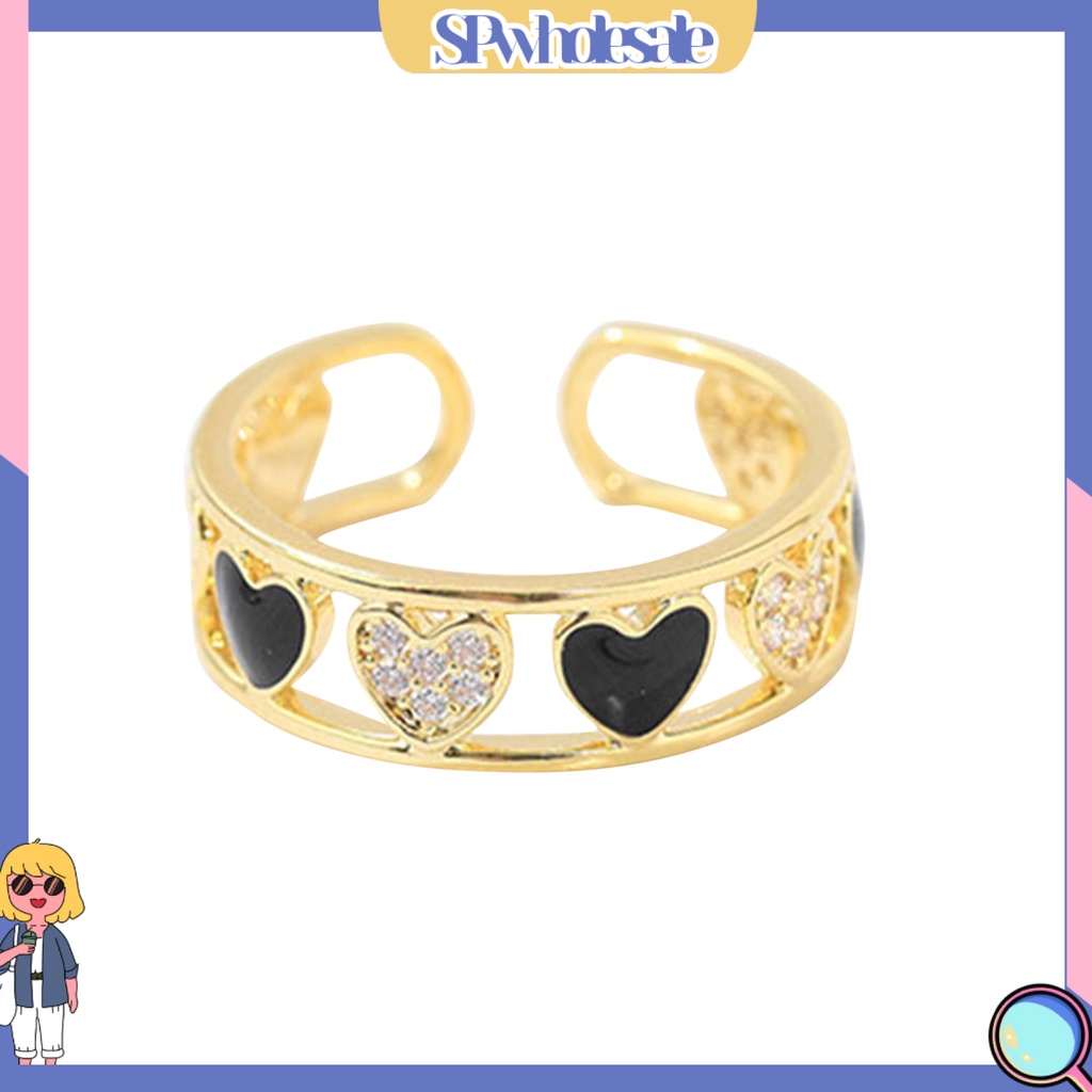 <SPwholesale> Nhẫn Hình Trái Tim Bằng Đồng Thời Trang Dành Cho Nữ