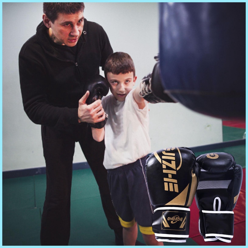 Găng Tay Đấm Bốc Bằng Da PU Trọng Lượng Nhẹ Cho Trẻ Em