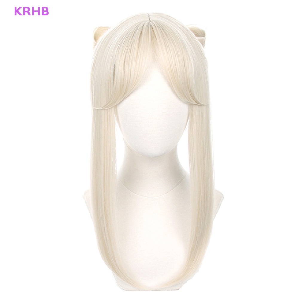 Tóc Giả Hóa Trang Nhân Vật Game Genshin Va Chạm Ningguang 50cm Mới