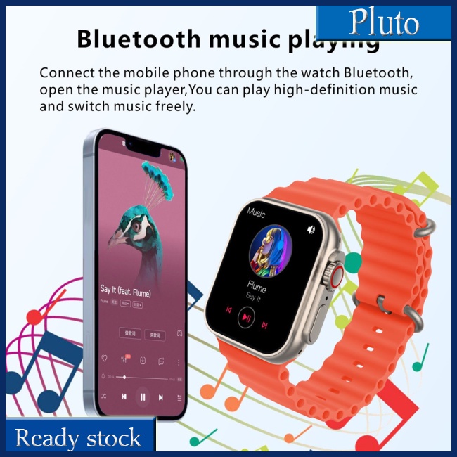 Đồng Hồ Thông Minh Mx8 Bluetooth 5.0 Màn Hình Lớn 2.02-inch Chống Thấm Nước