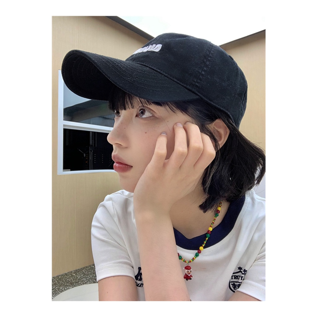 Mũ Lưỡi Trai Thêu Chữ Phong Cách Hàn Quốc Thời Trang Cho Cặp Đôi