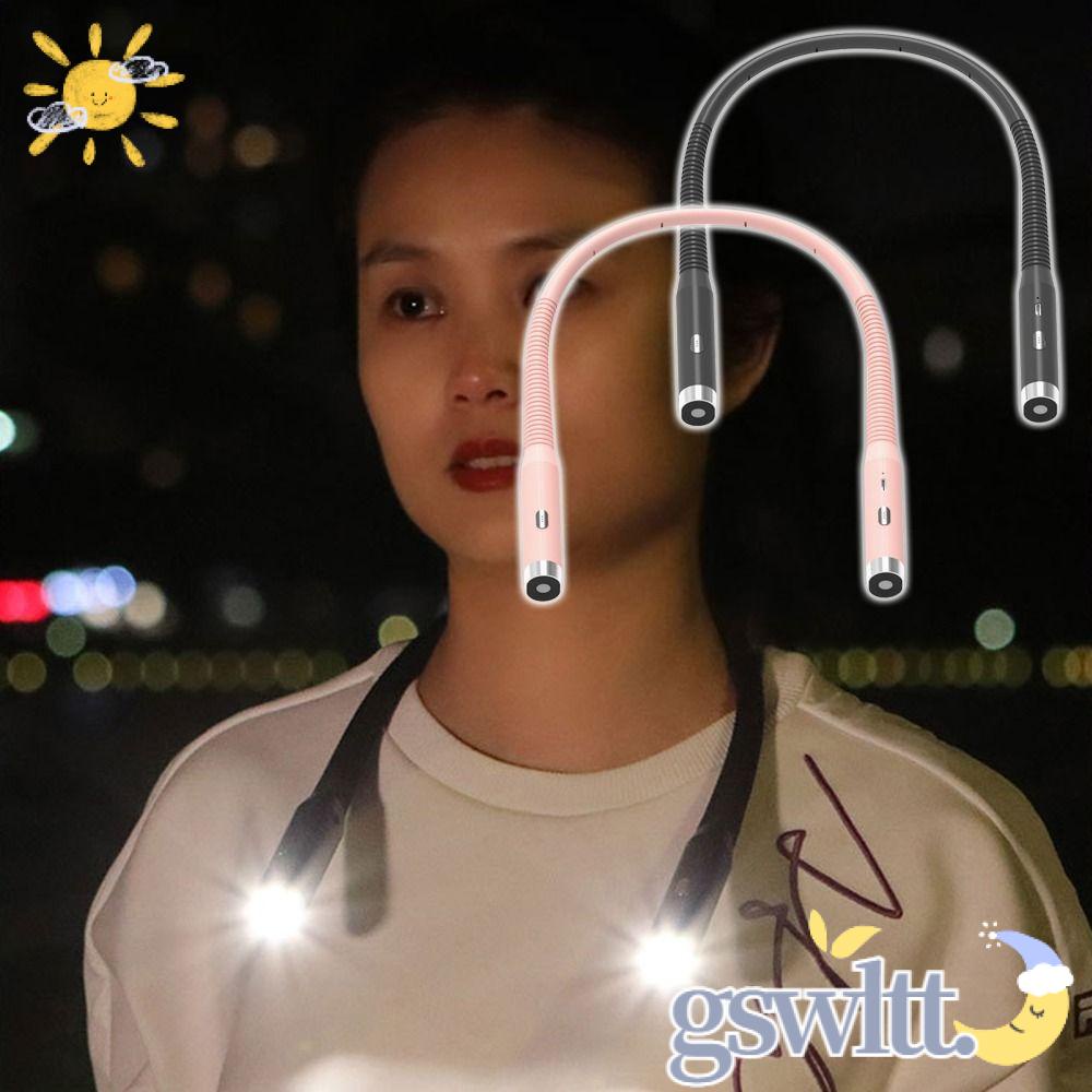 Gswltt Đèn LED Đọc Sách Đeo Cổ Thoải Mái Sử Dụng Khi Cắm Trại