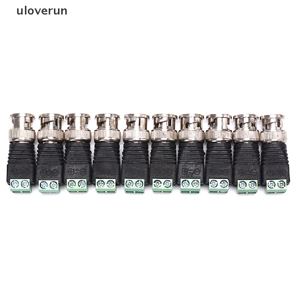 Dây Cáp Kết Nối uloverun 10 Male Coax CAT5 Sang Coaxial BNC Dành Cho Camera CCTV Video Balun vn
