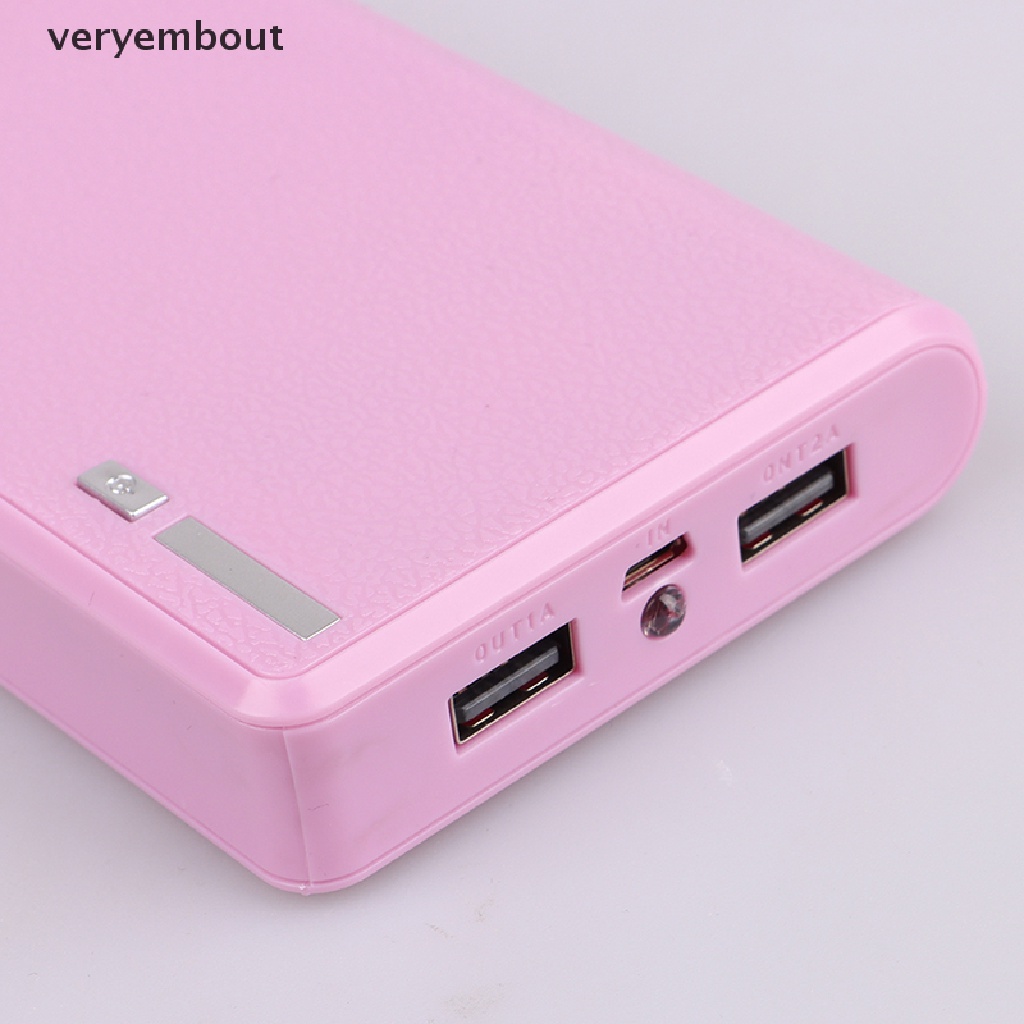 Hộp Đựng Bộ Nguồn 5V Hai Cổng USB Không Hàn 4 * 18650