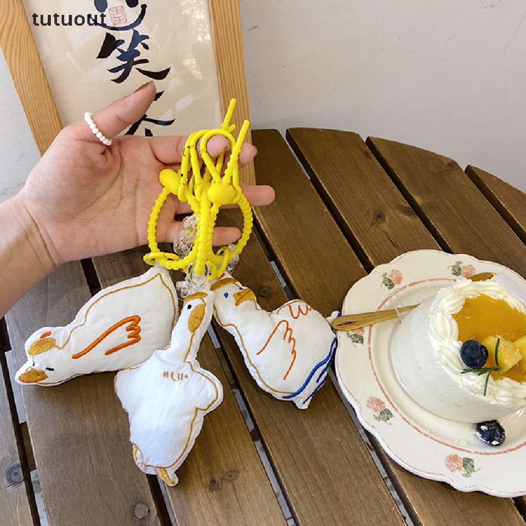 Móc Khóa Hình Vịt Nhồi Bông Đáng Yêu