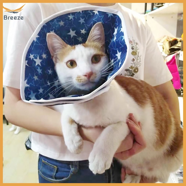 Vòng Cổ Elizabethan Chống Thấm Nước Chống Liếm Có Thể Điều Chỉnh Dành Cho Thú Cưng