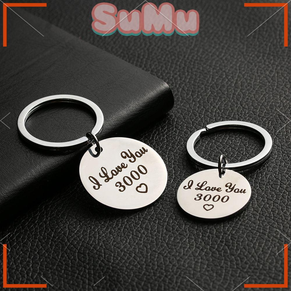 Móc Khóa In Chữ I Love You 3000 Thời Trang