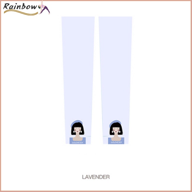 1 Cặp Ống Tay Áo Bằng Lụa Lạnh Chống Tia Cực Tím In Họa Tiết Hoạt Hình Dành Cho Hoạt Động Ngoài Trời