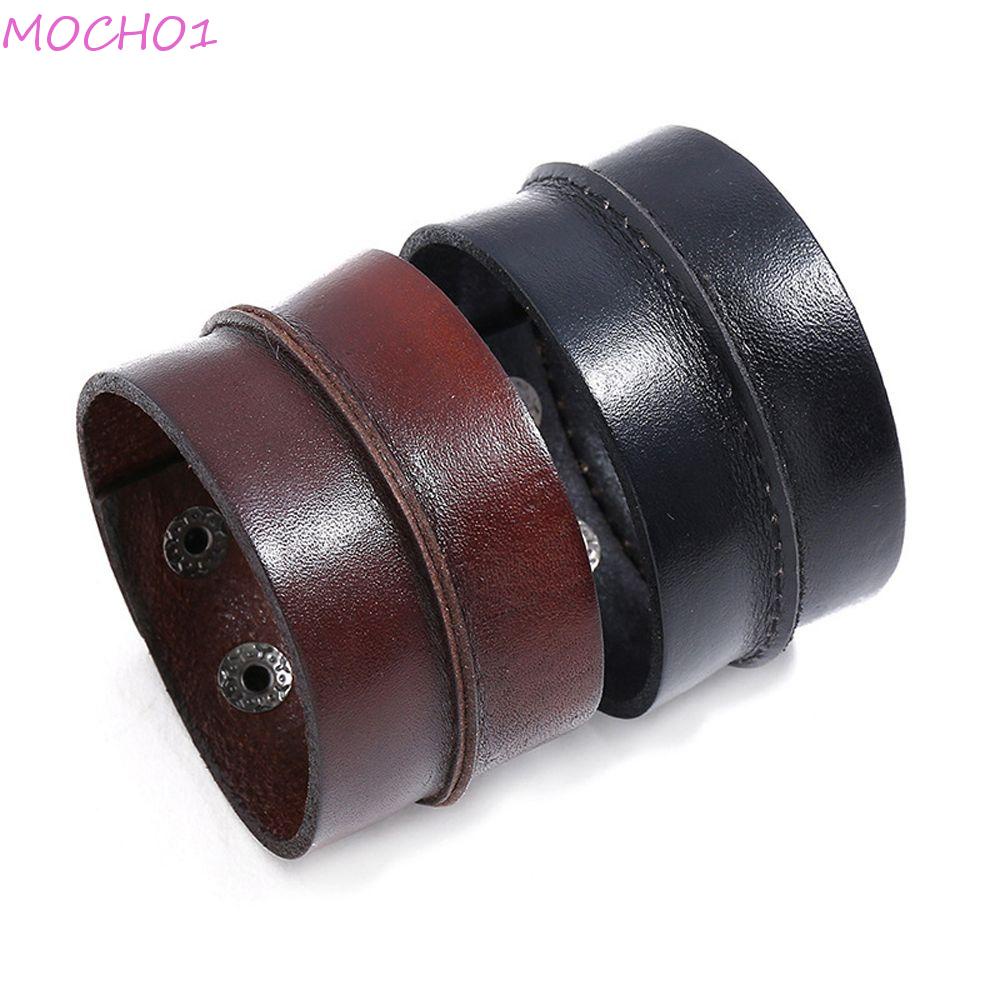 Vòng Đeo Tay Bằng Da Bò Màu Nâu Thời Trang Dành Cho Nam Và Nữ 1