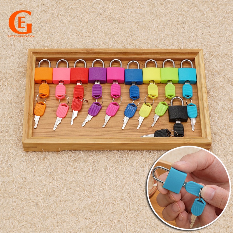 Đồ Chơi Mở Khóa Nhiều Màu Sắc Giáo Dục Kỹ Năng Nhận Thức Sớm Cho Bé