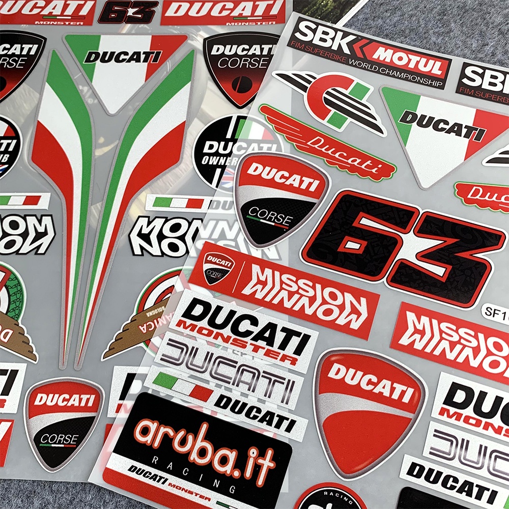 Miếng Dán Phản Quang Chống Thấm Nước Trang Trí Xe Mô Tô Ducati821 / 899 / 939 / 1200
