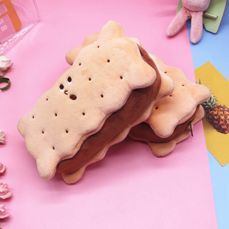 1 Túi Đựng Bút Hình Bánh Sandwich Nhồi Bông Dễ Thương