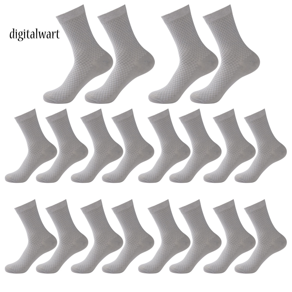 Kỹ Thuật Số| Set 10 Đôi Vớ Thể Thao Nhẹ Co Giãn Thấm Hút Tốt Màu Sắc Đơn Giản Dành Cho Nam
