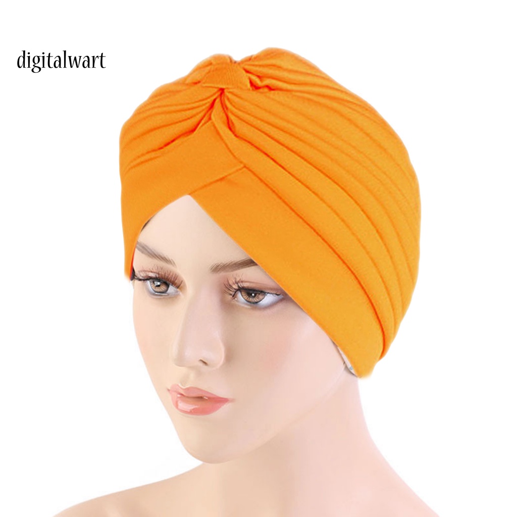 Kỹ Thuật Số| Mũ Turban Xếp Ly Co Giãn Thoáng Khí Chống Tia UV Chống Nắng Không Vành
