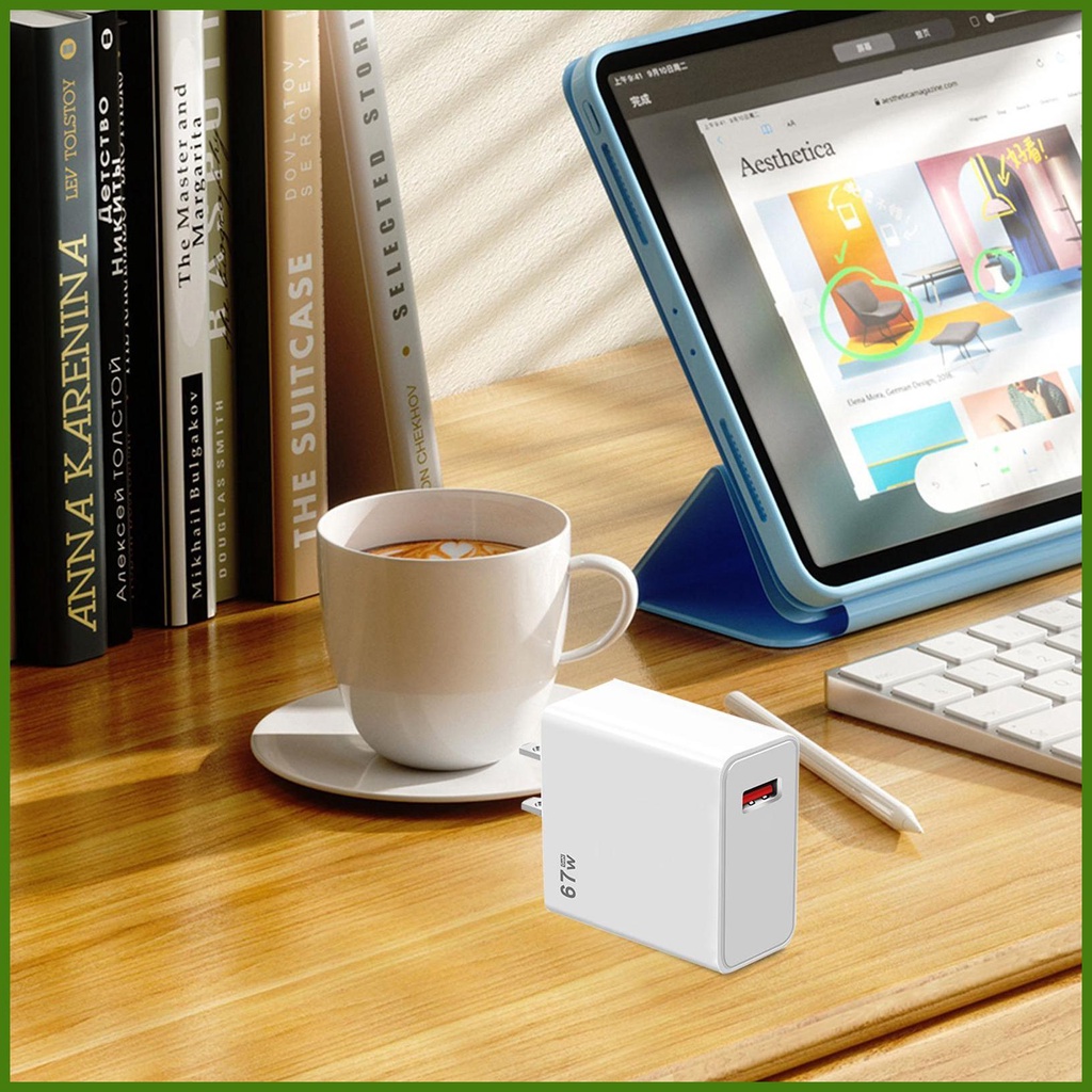 Cục Sạc Nhanh QC 5.0 67W USB C Gắn Tường Tương Thích Với Máy Tính Xách Tay rdavn rdavn