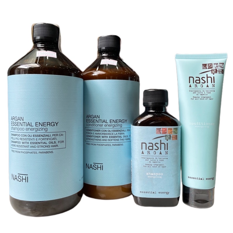 Kem xả dưỡng tóc mềm mượt, giảm rụng tóc Nashi Argan Essential Energy Conditioner 1000ml ( New 2023 )