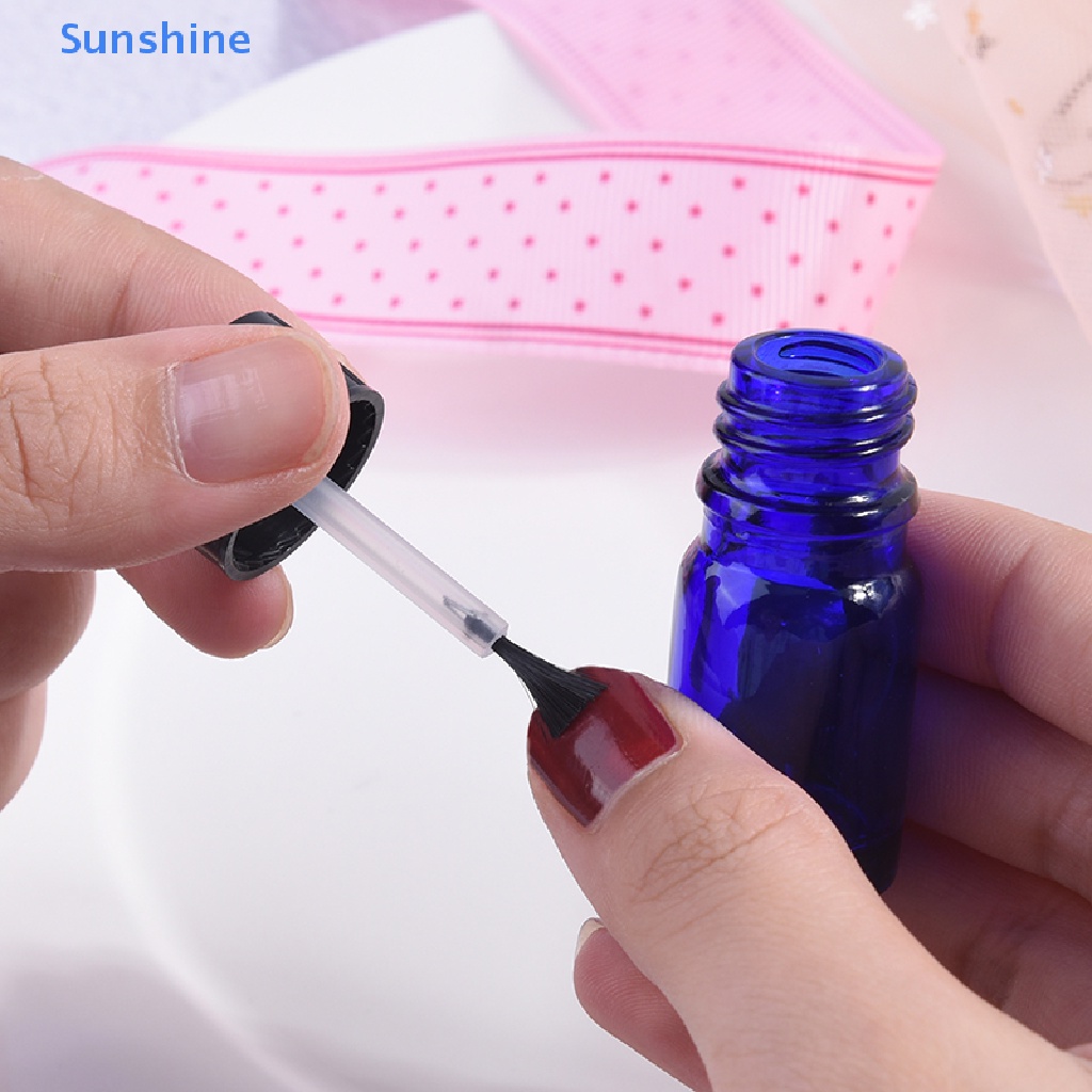 Lọ Thủy Tinh Rỗng 4 Màu Trong Suốt Dung Tích 5ml Đựng Gel Sơn Móng Tay Kèm Cọ Tiện Dụng