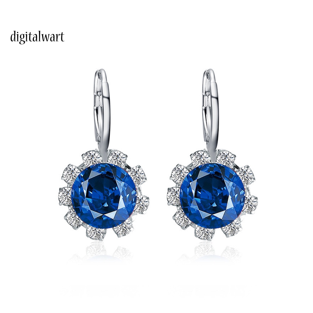 Kỹ Thuật Số| Đôi Bông Tai Hình Hoa Hướng Dương Đính Đá Thời Trang Cho Nữ