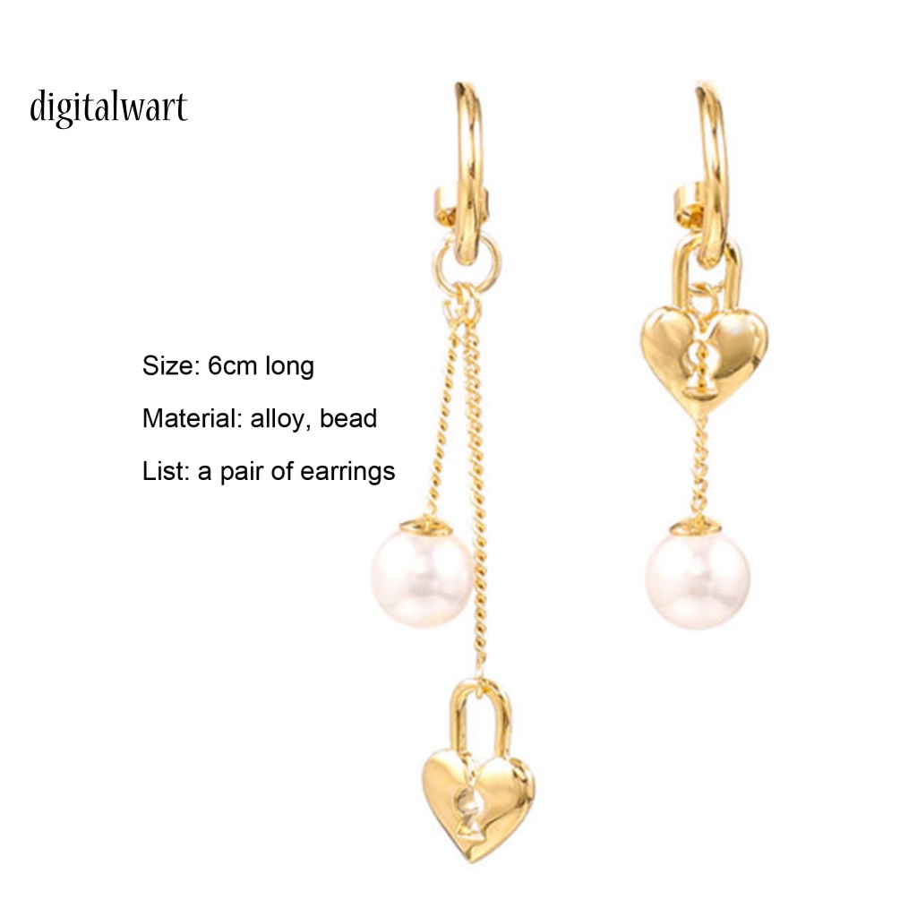 Kỹ Thuật Số| 1 Đôi Bông Tai Hợp Kim Hình Trái Tim Tinh Tế Quyến Rũ Dành Cho Nữ