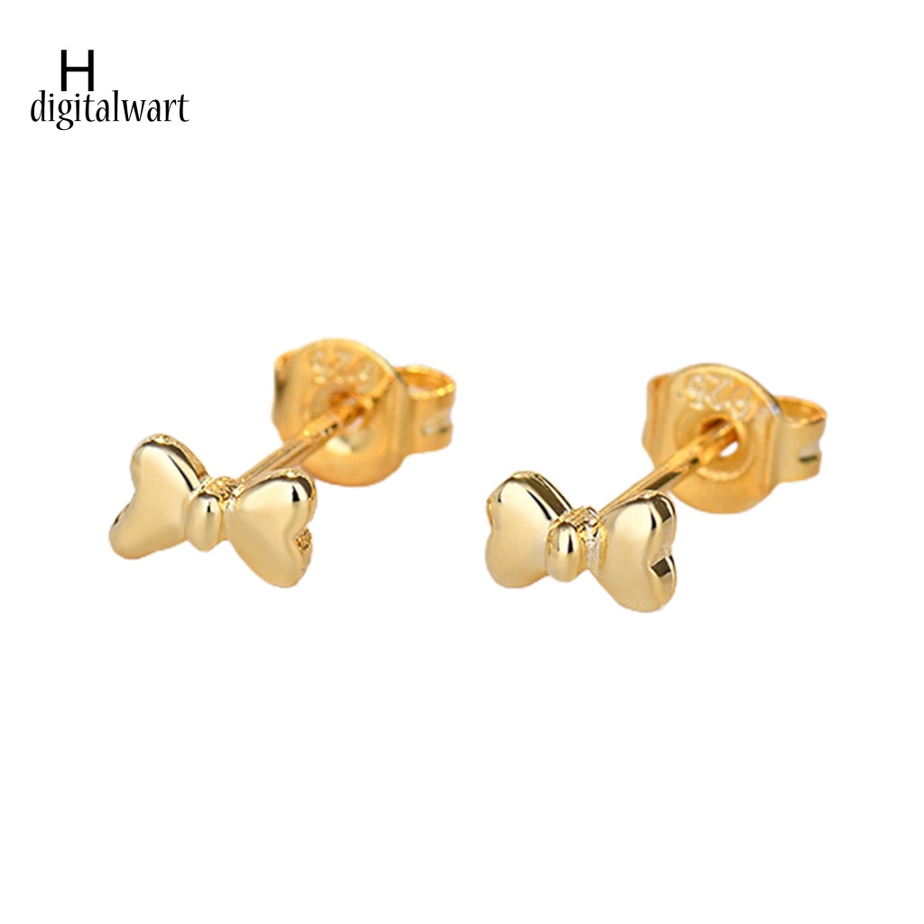 Kỹ Thuật Số| 1 Đôi Khuyên Tai Hình Nơ Đính Đá Thời Trang