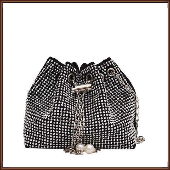 Túi Xách Đeo Vai Đính Đá Sang Trọng Đơn Giản Cho Nữ