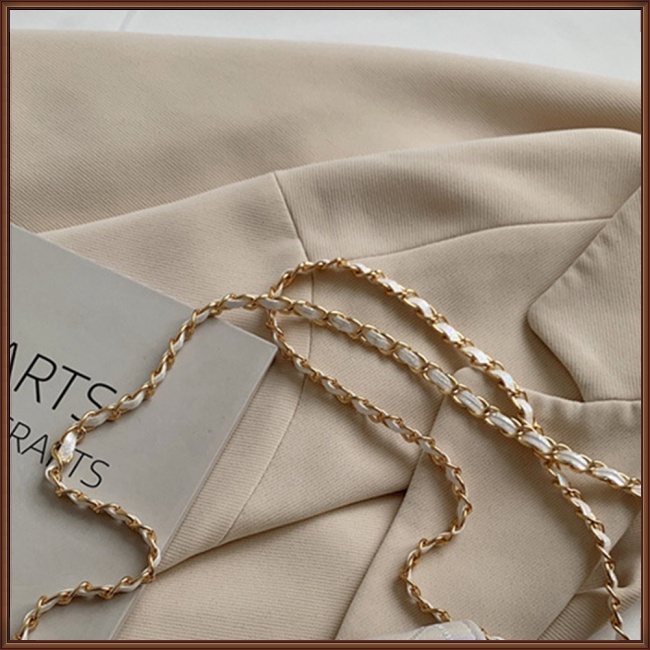 Túi Đeo Chéo Hình Vuông Cỡ Nhỏ Đính Ngọc Trai Thời Trang Xinh Xắn Cho Nữ